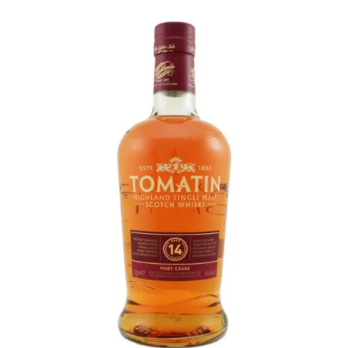Tomatin Distillery, Single Malt 14 yrs, Port Casks Fles 75cl 46%